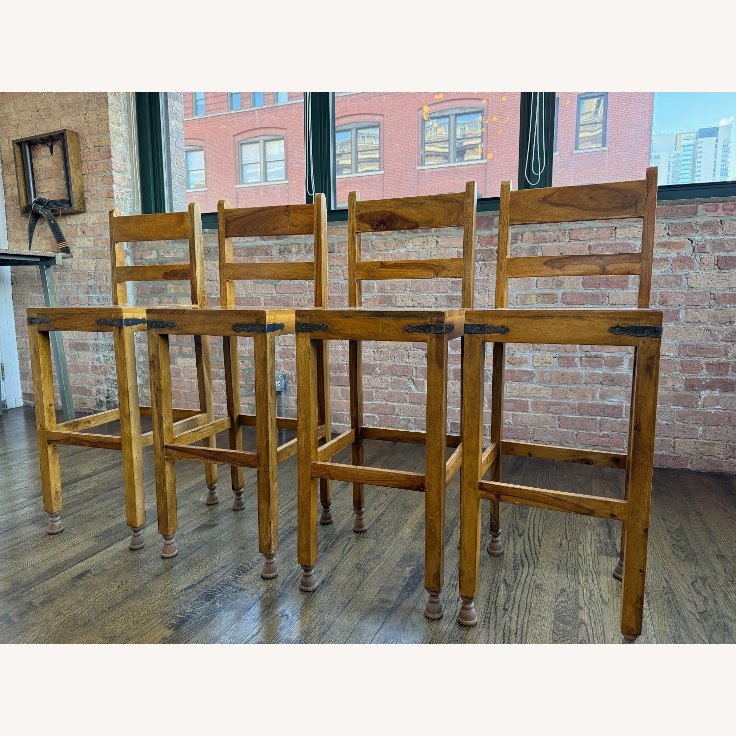 Sheesham Wood Counter-Height Dining Set - image-4