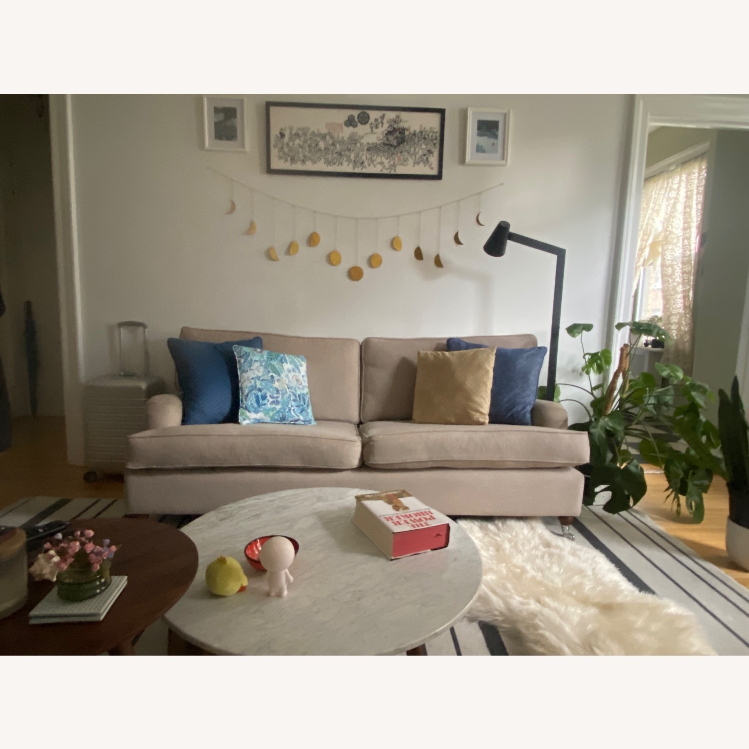 Bryght Natural Fabric 3+ Seater Sofa - image-1
