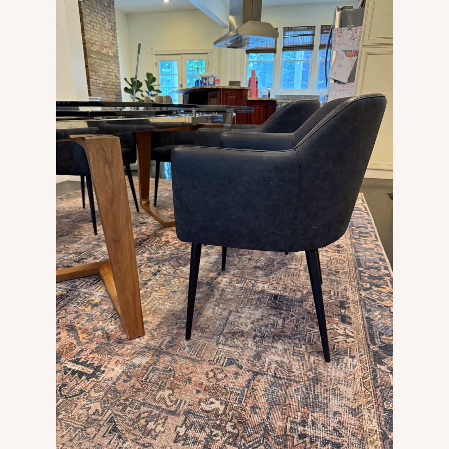 Modani Modern Black Dining Chairs - image-2
