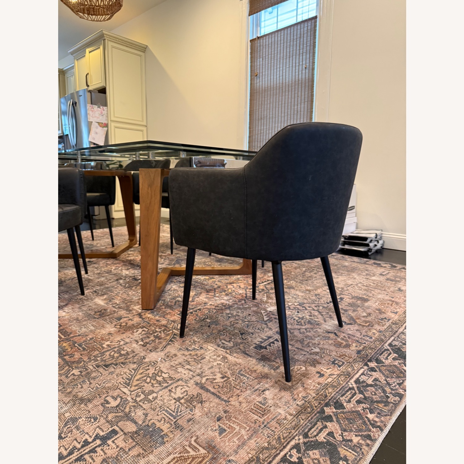 Modani Modern Black Dining Chairs - image-4