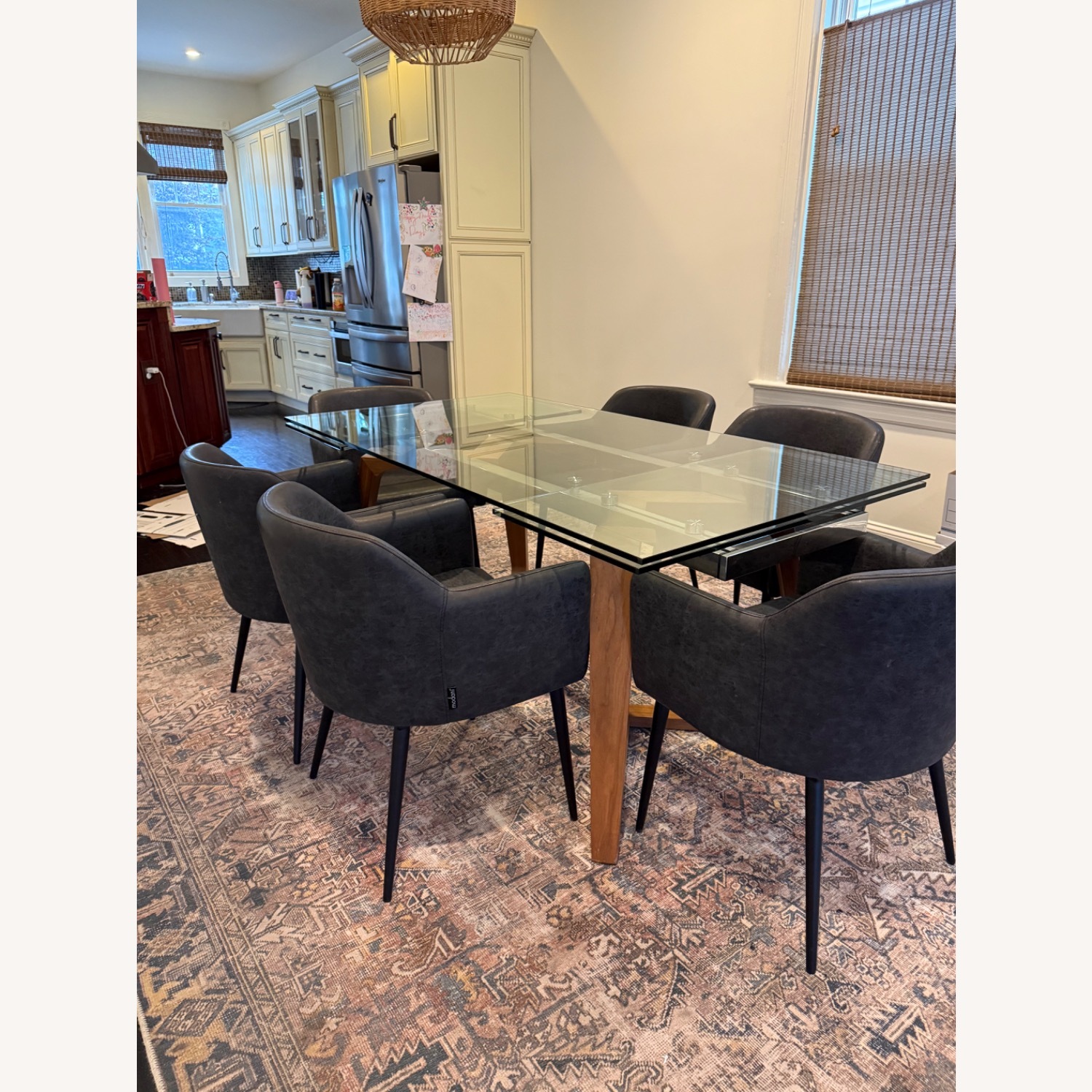 Modani Modern Black Dining Chairs - image-3