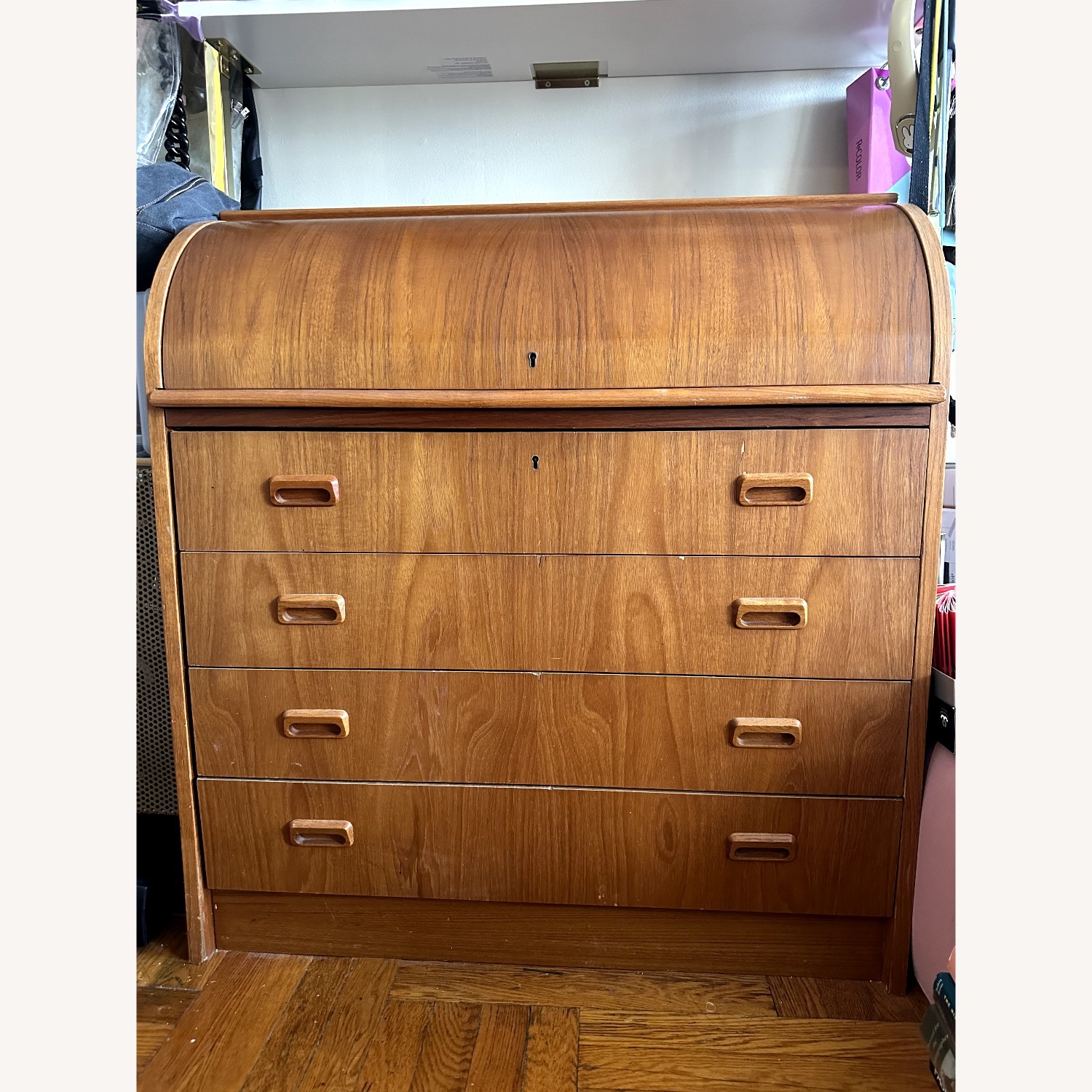 Vintage/Antique Finds Light Brown Wood Sideboard - image-1