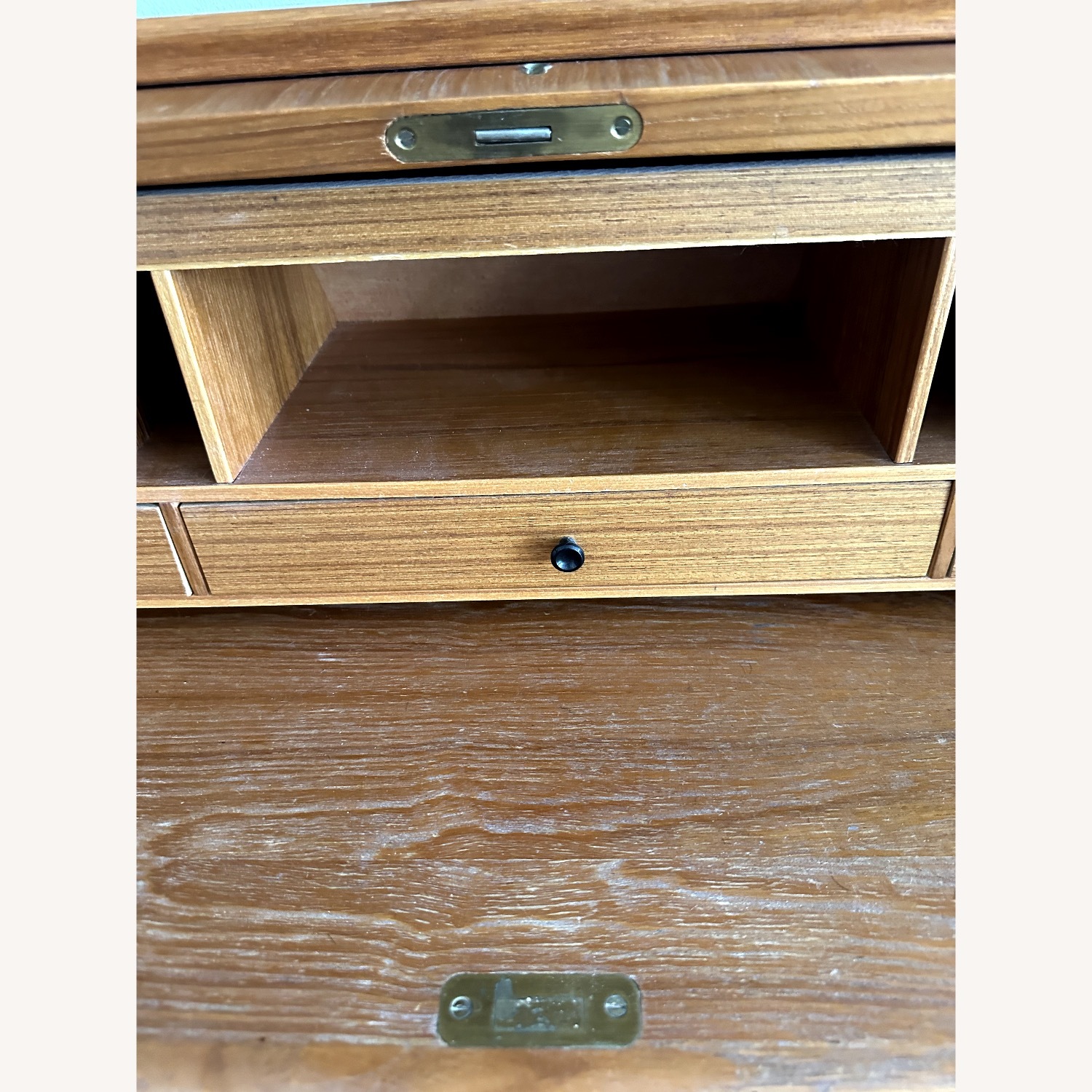 Vintage/Antique Finds Light Brown Wood Sideboard - image-5