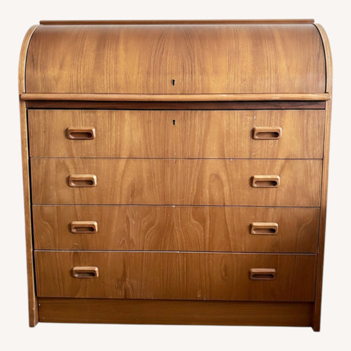 Used Vintage/Antique Finds Light Brown Wood Sideboard for sale on AptDeco
