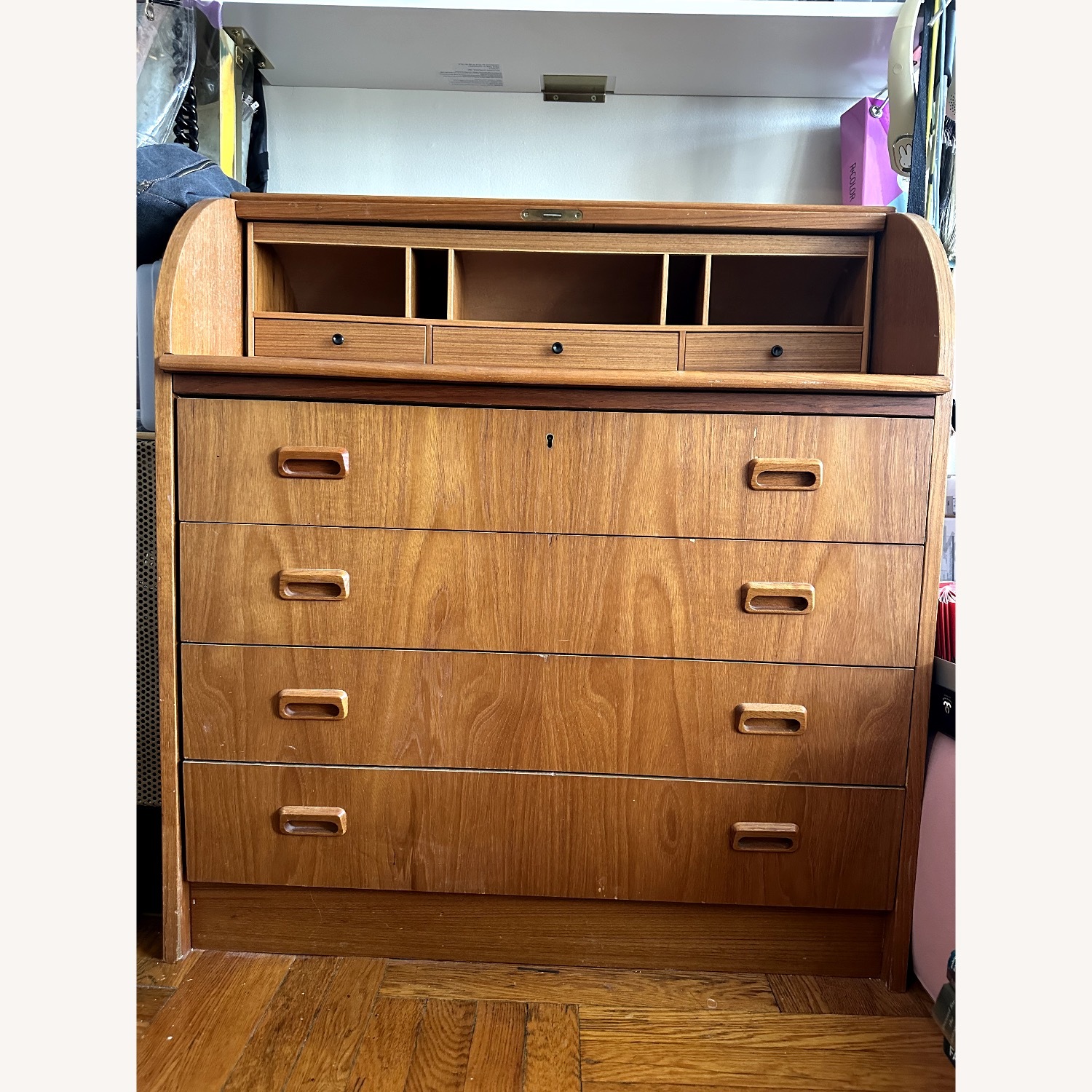 Vintage/Antique Finds Light Brown Wood Sideboard - image-2