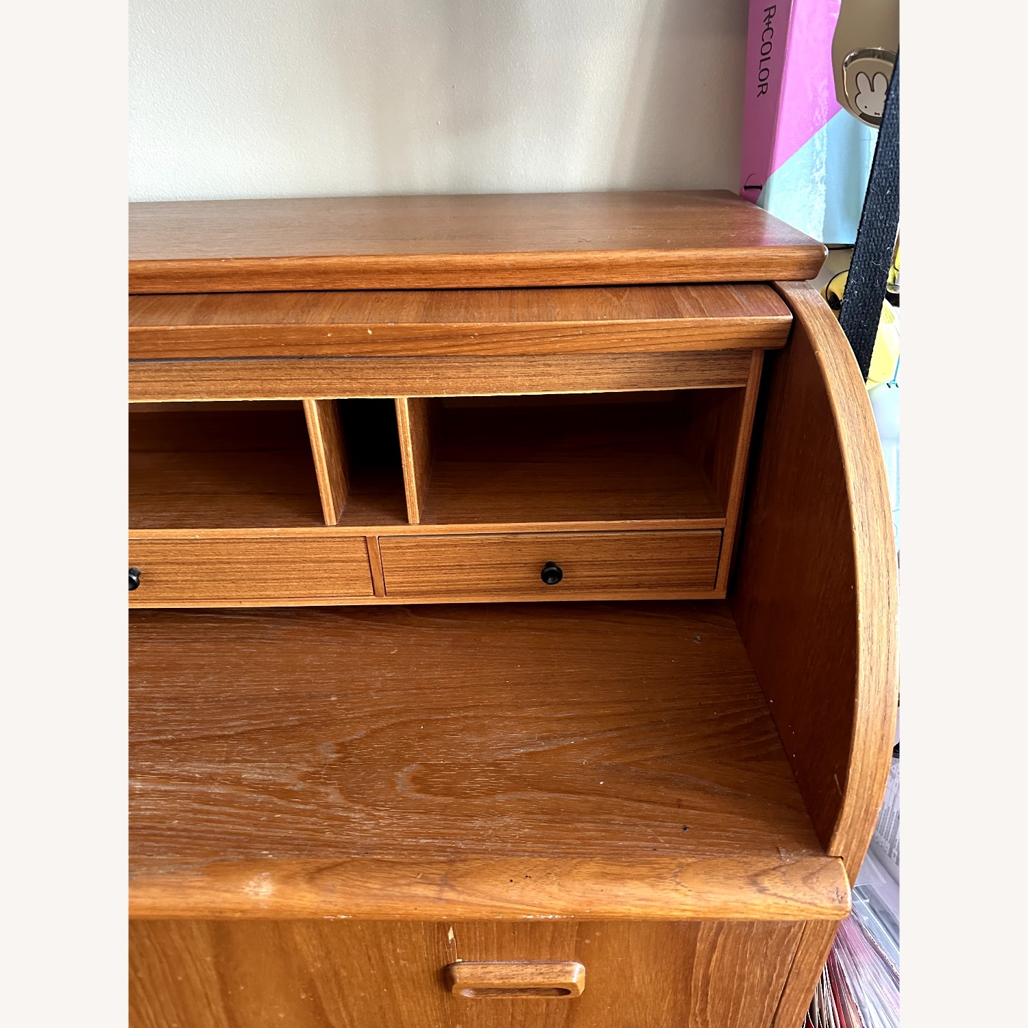 Vintage/Antique Finds Light Brown Wood Sideboard - image-4