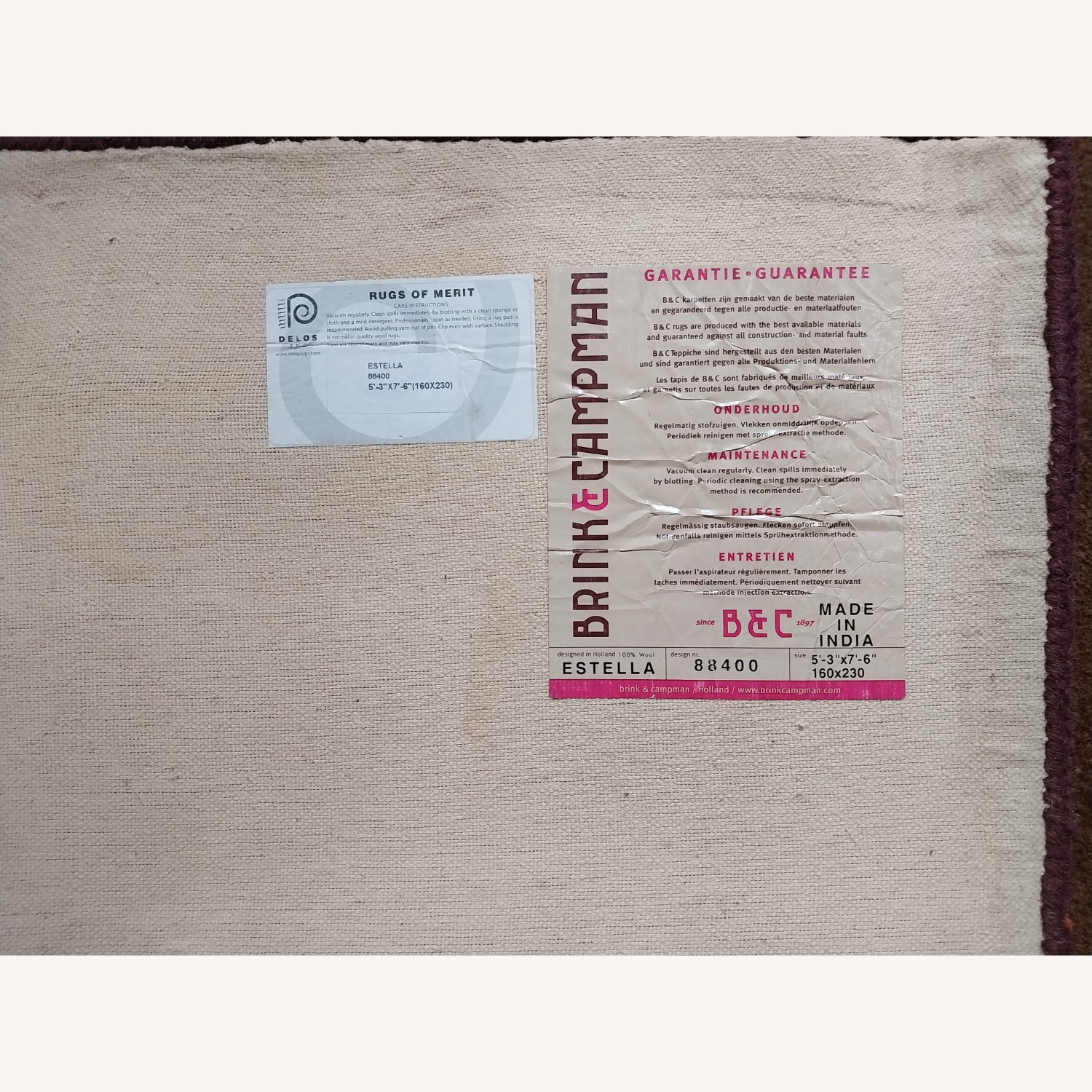 Brink & Campman Estella Wool Area Rug 5'3" x 7'6"' - image-13