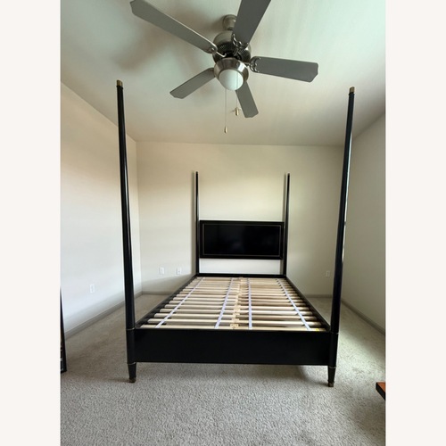 Used Black Lacourte Queen Bed Frame  for sale on AptDeco