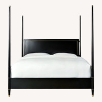Black Lacourte Queen Bed Frame