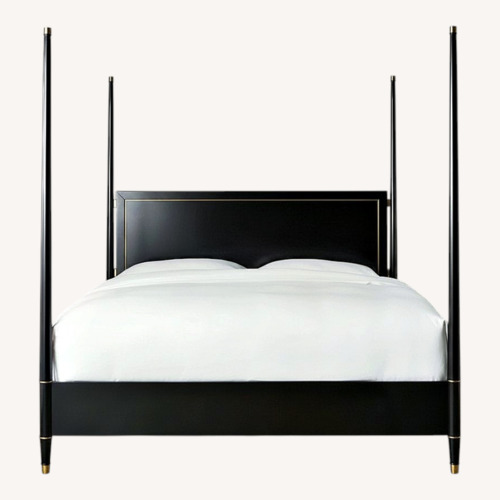 Used Black Lacourte Queen Bed Frame for sale on AptDeco