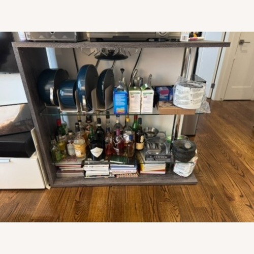 Used Wade Logan Kinner Bar with Wine Storage  for sale on AptDeco