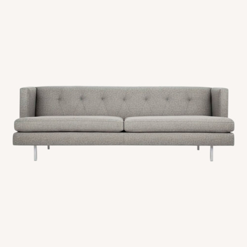 Used CB2 Avec Sofa Green Microsuede 2 Seater Sofa for sale on AptDeco