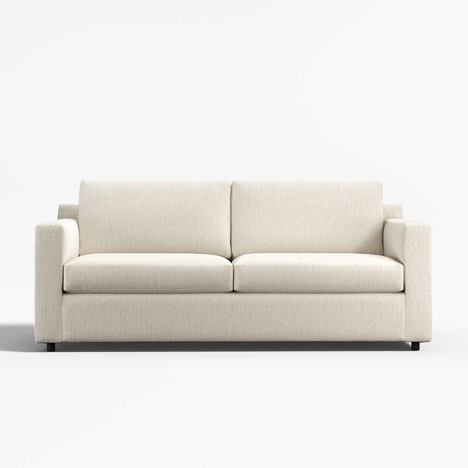 Crate & Barrel White Sleeper Sofa - image-7