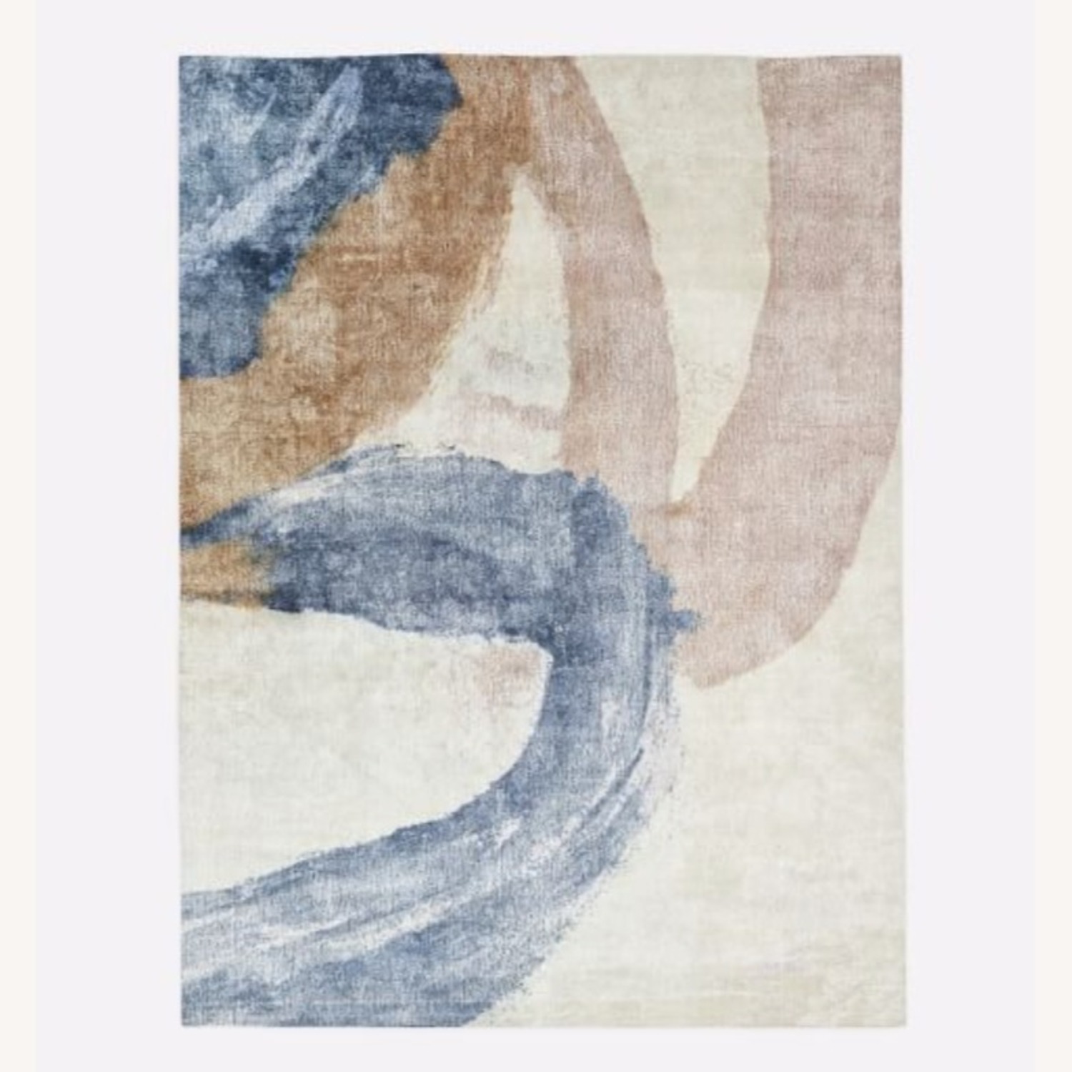 West Elm Zoe Bios Blue Wood Area Rug 8' x 10' - image-2