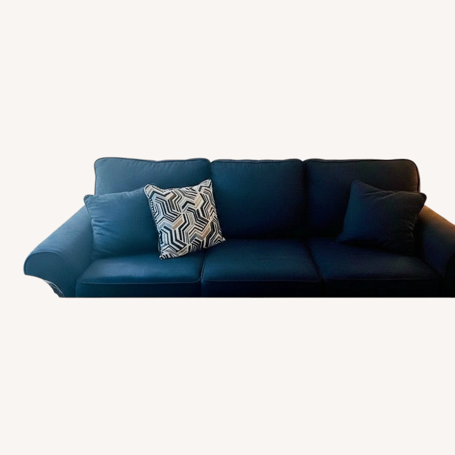Navy Blue 3-Seater Sofa - image-3