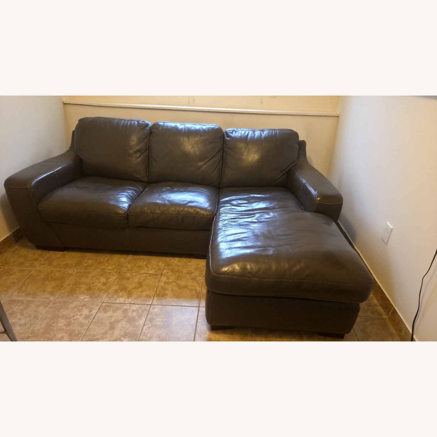 Raymour Leather Sectional - image-1