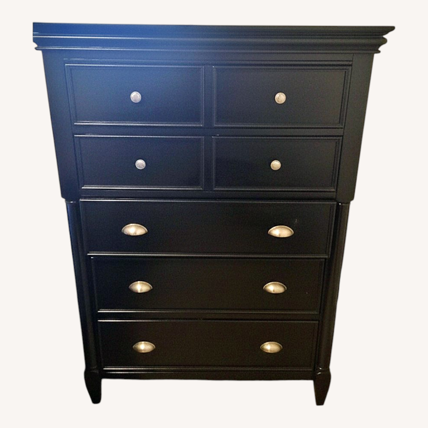 Raymour & Flanigan Black Wood Dresser - image-0