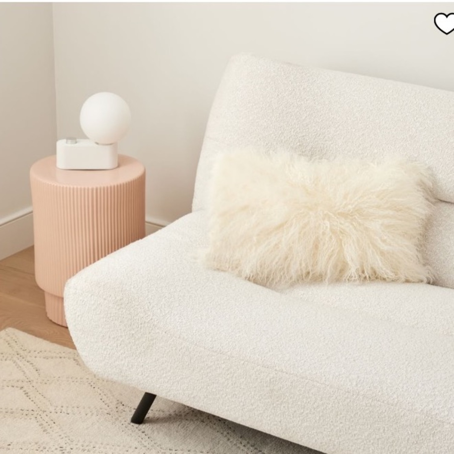 West Elm White Fabric Sleeper Sofa - image-5