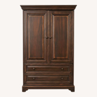 Gothic Cabinet Craft Espresso Stained Armoire