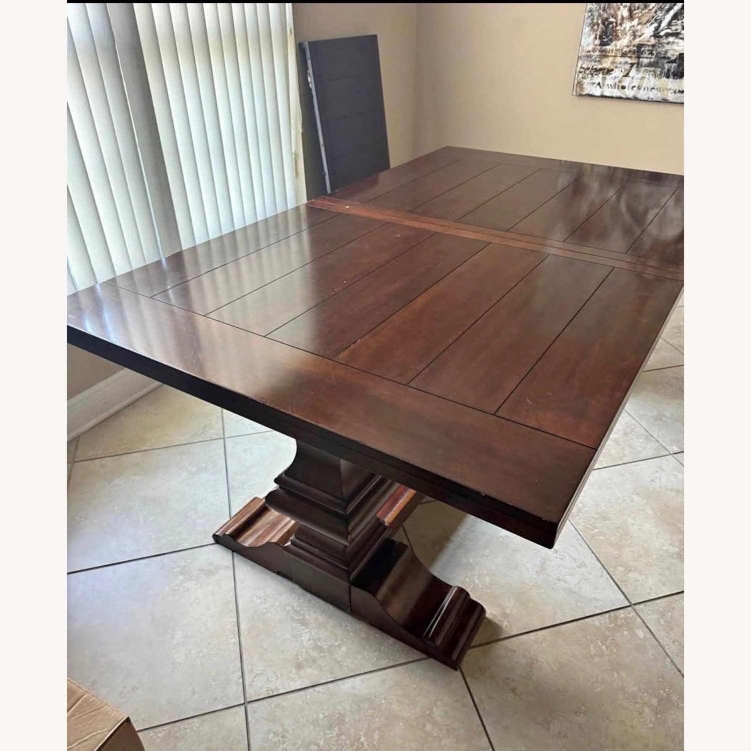 Ashley Furniture Dark Brown Dining Table - image-1
