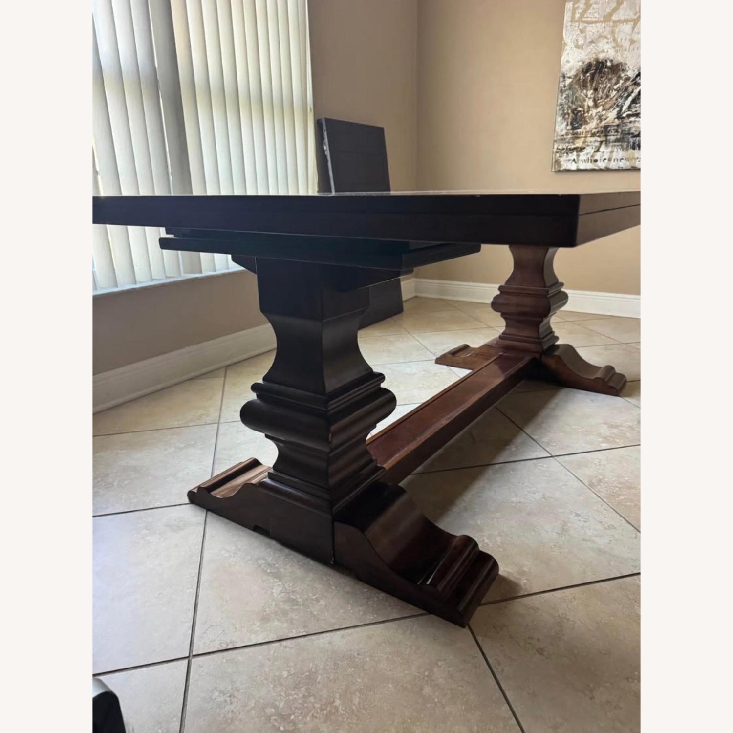Ashley Furniture Dark Brown Dining Table - image-2