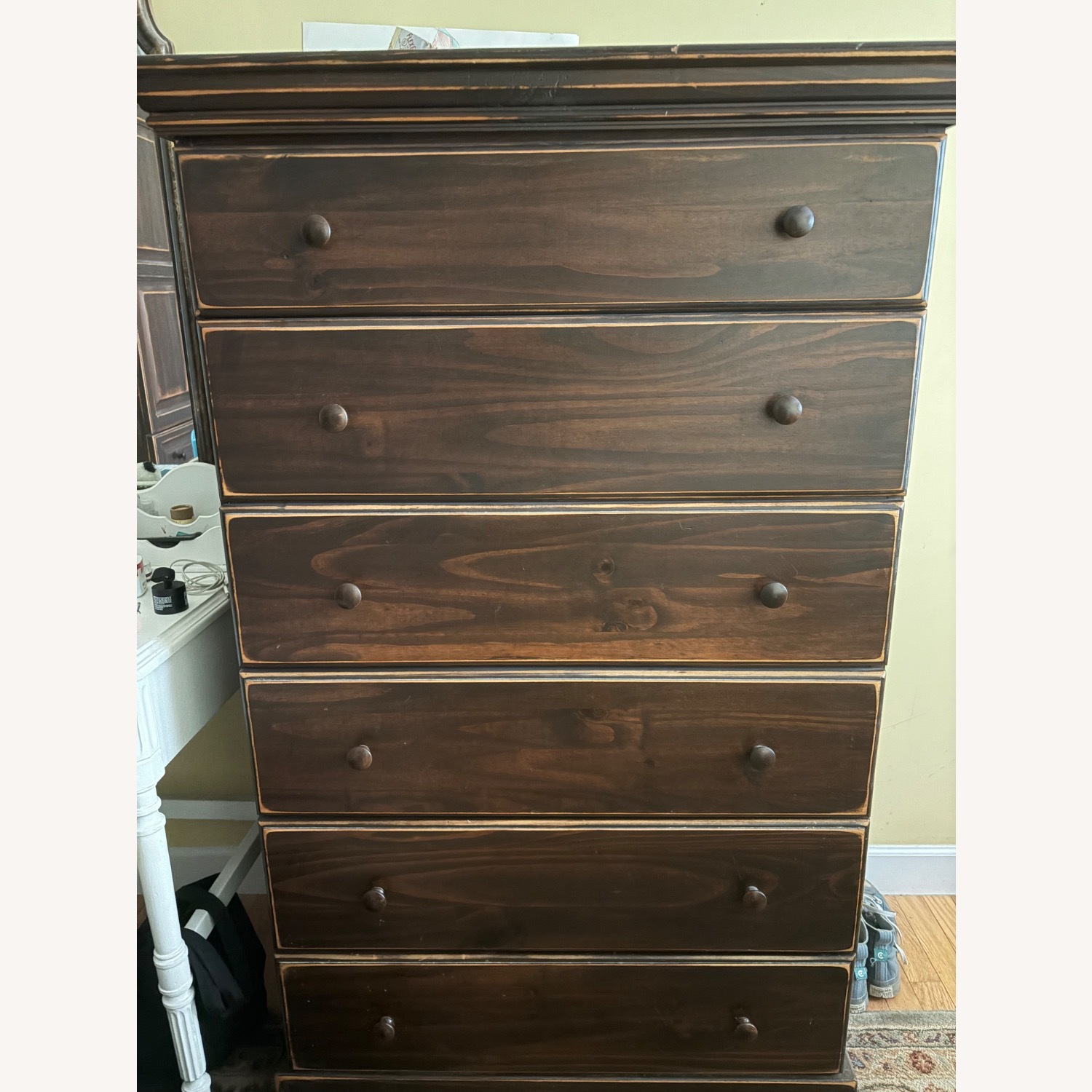 Gothic Cabinet Craft Dark Brown Wood Dresser - image-1