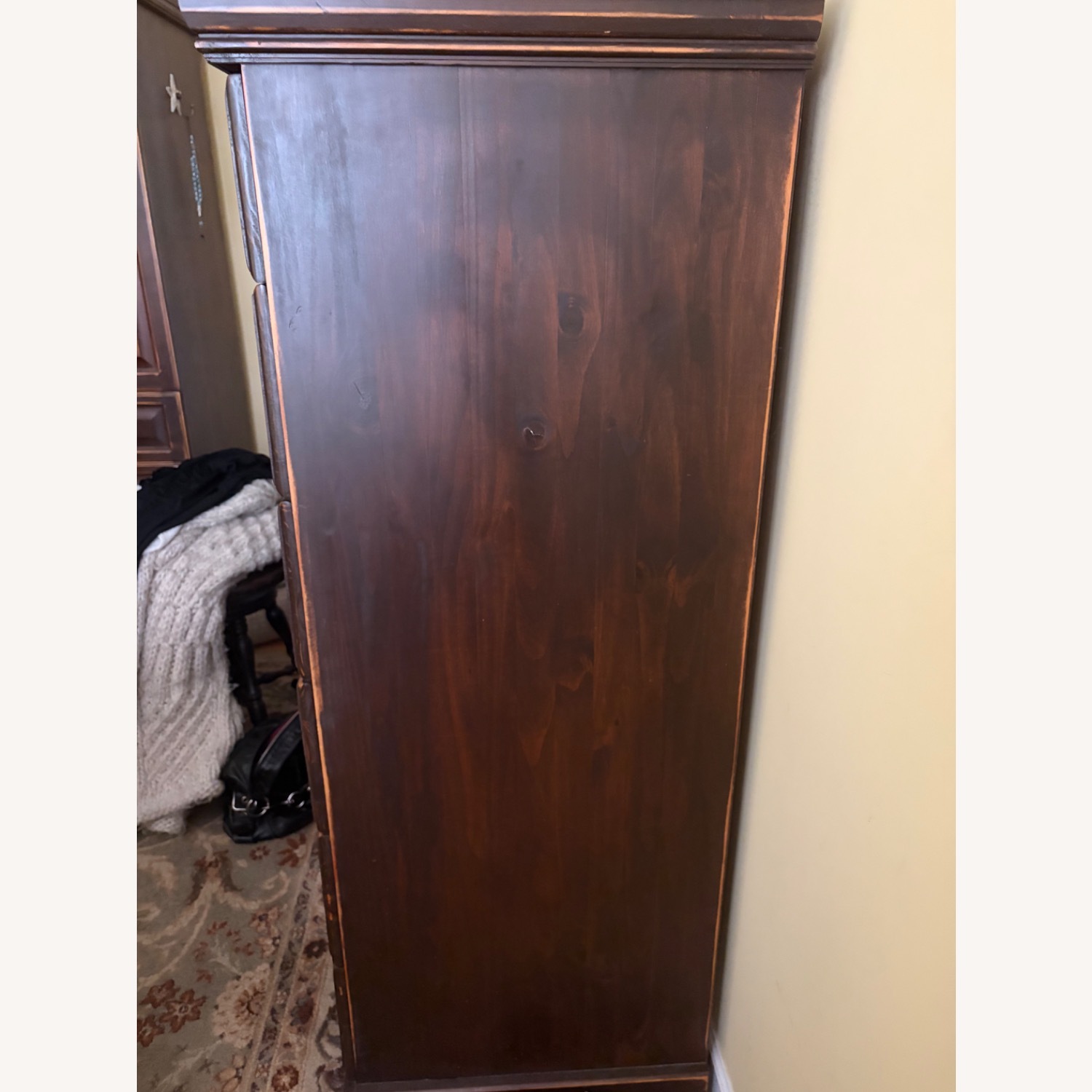 Gothic Cabinet Craft Dark Brown Wood Dresser - image-2
