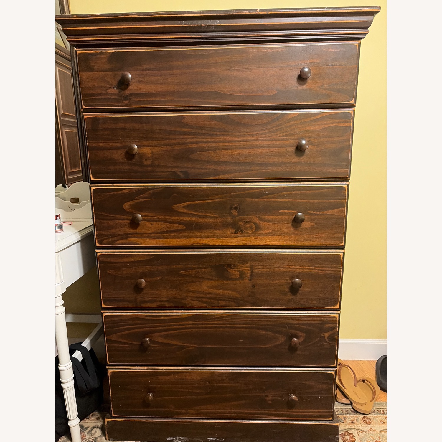 Gothic Cabinet Craft Dark Brown Wood Dresser - image-5