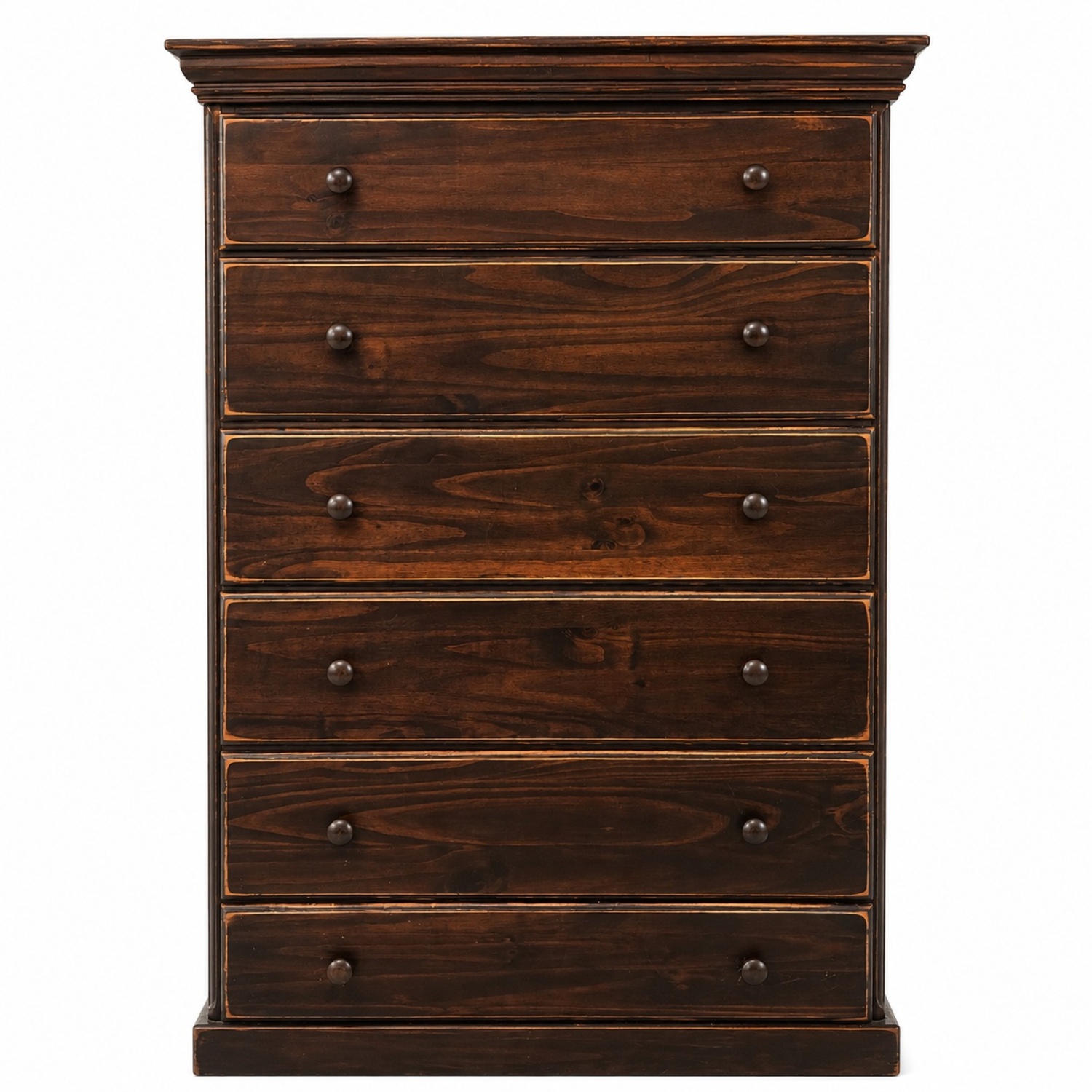 Gothic Cabinet Craft Dark Brown Wood Dresser - image-6