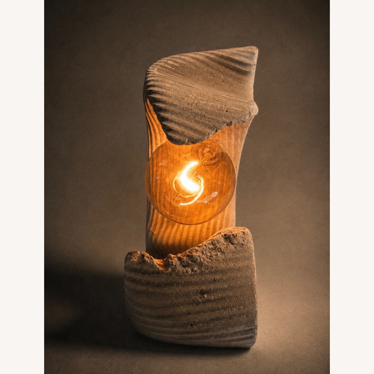 Concrete Sculptural Lamp - image-7