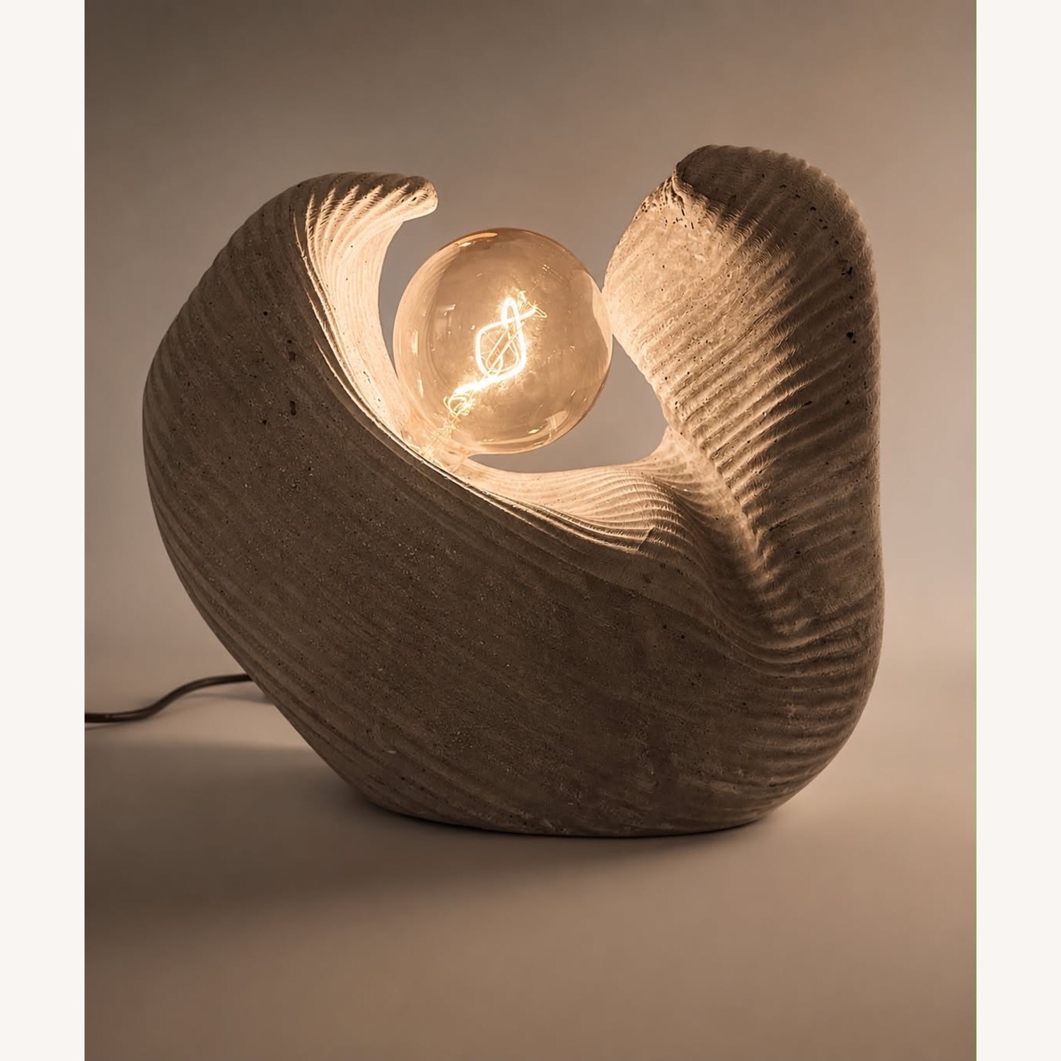 Concrete Sculptural Lamp - image-8