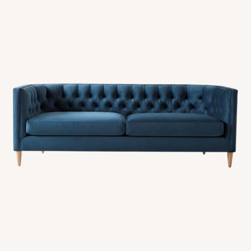 Used Anthropologie Andi Blue Fabric 3+ Seater Sofa for sale on AptDeco