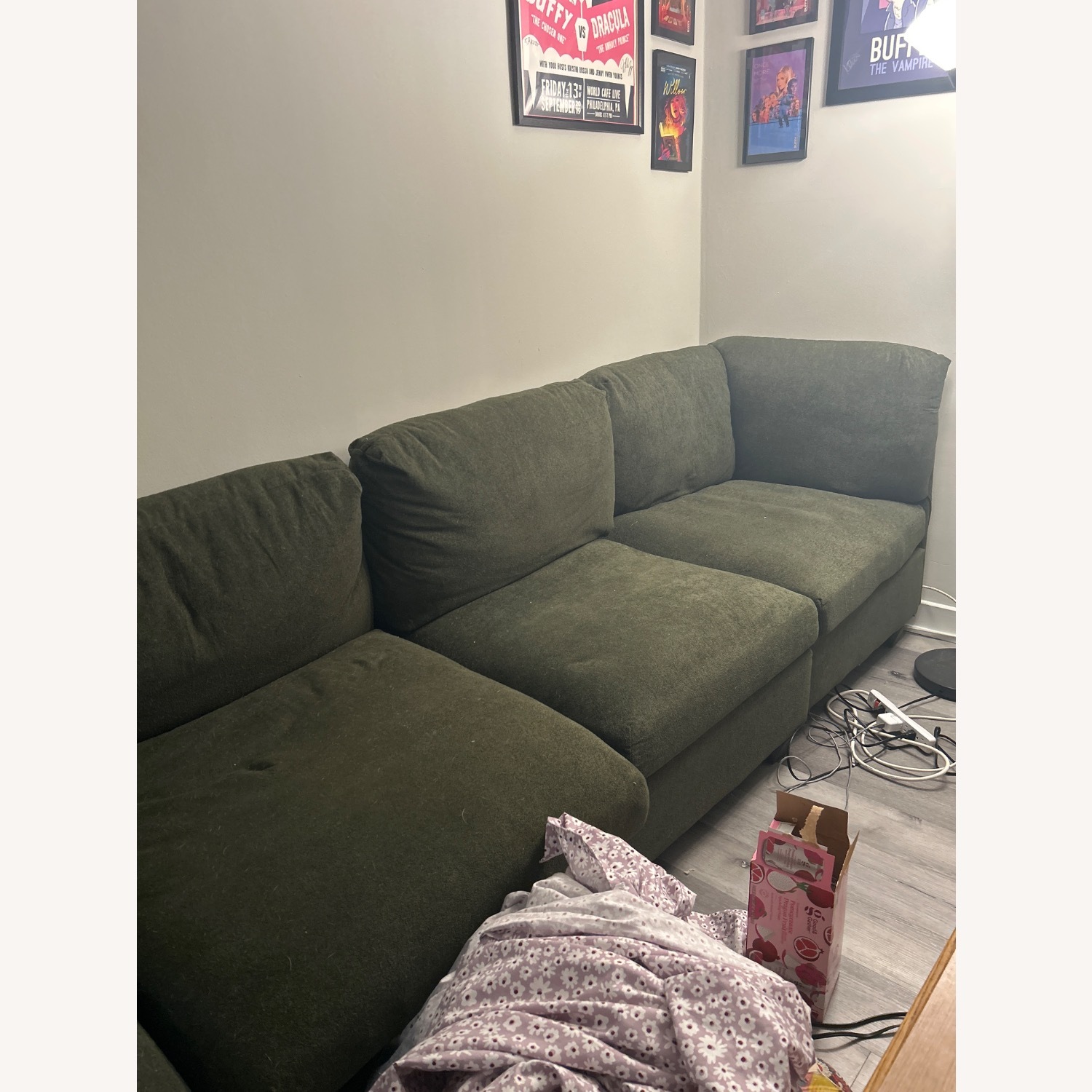 Green 3+ Piece Sectional - image-2