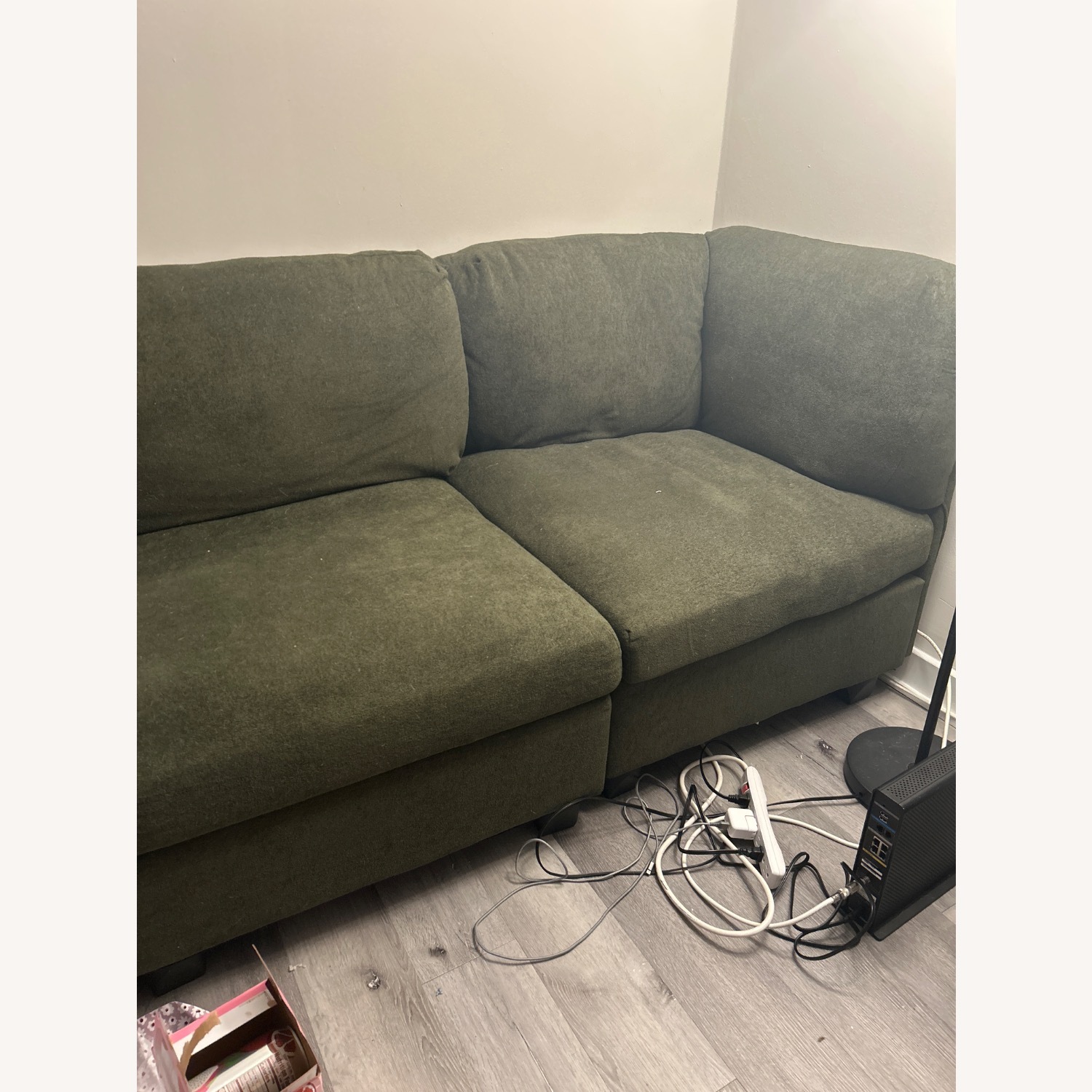 Green 3+ Piece Sectional - image-1