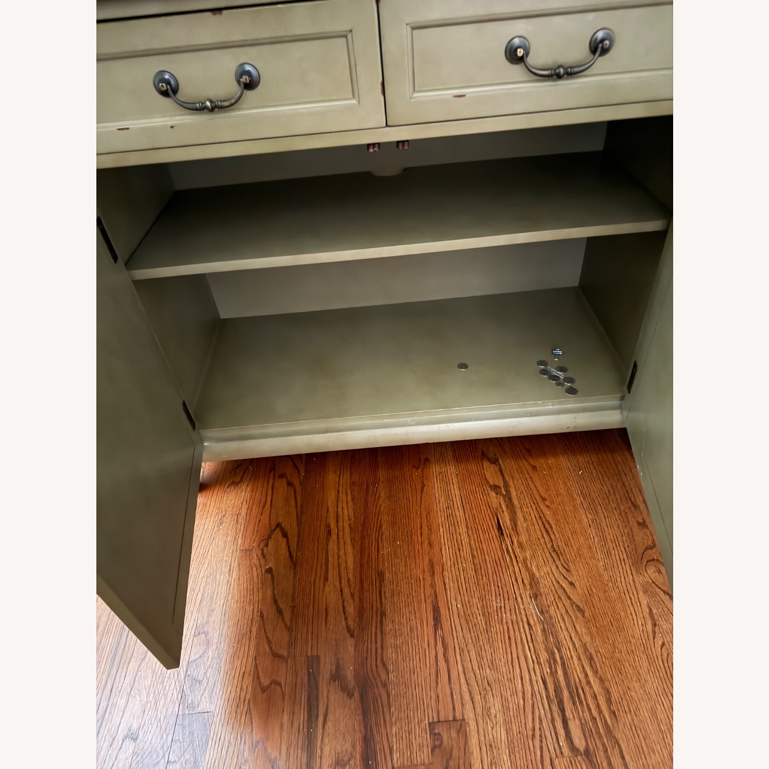 Vintage/Antique Finds Green Wood Dresser - image-3