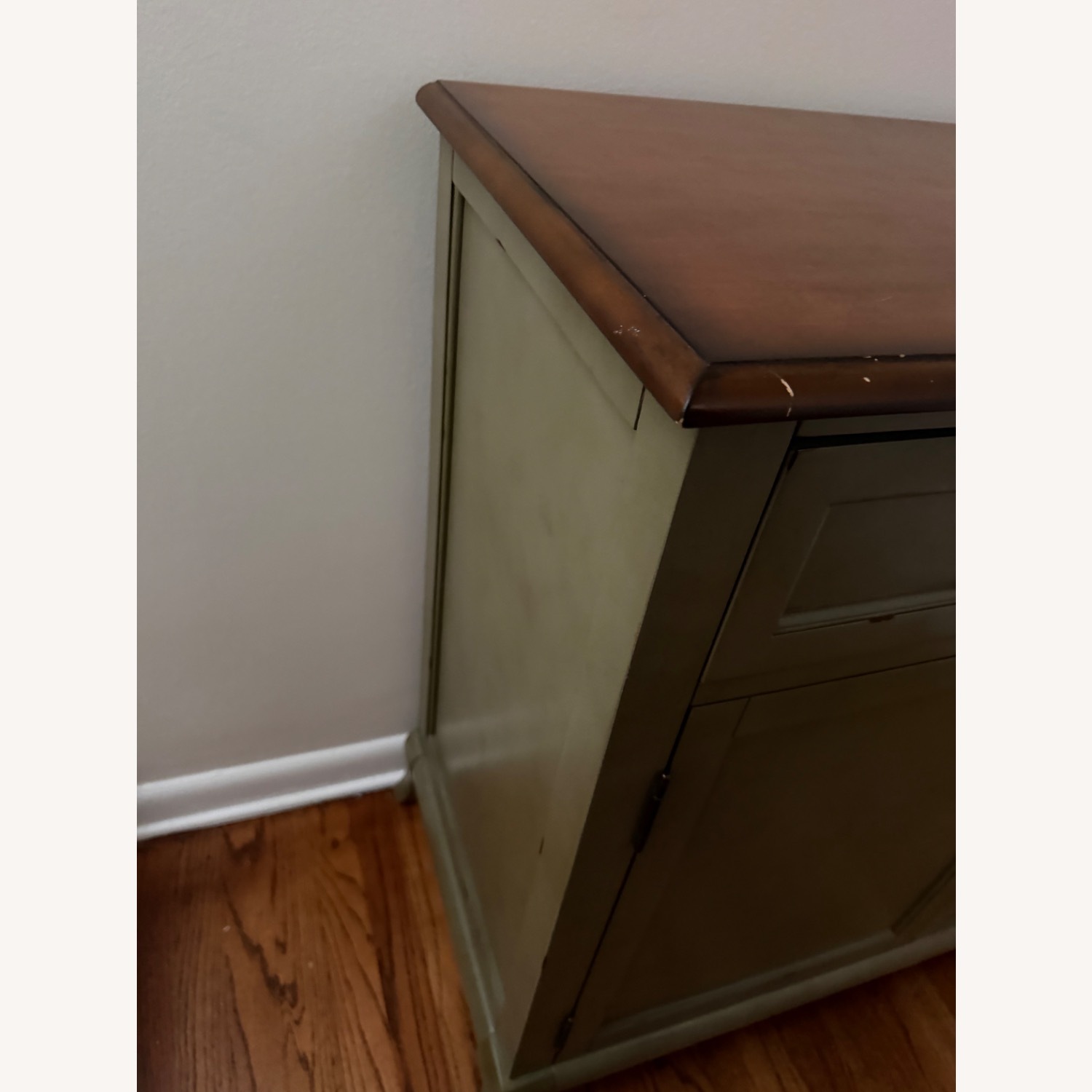 Vintage/Antique Finds Green Wood Dresser - image-4
