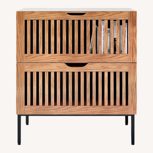 Used Wayfair Dark Brown Wood Cabinet for sale on AptDeco