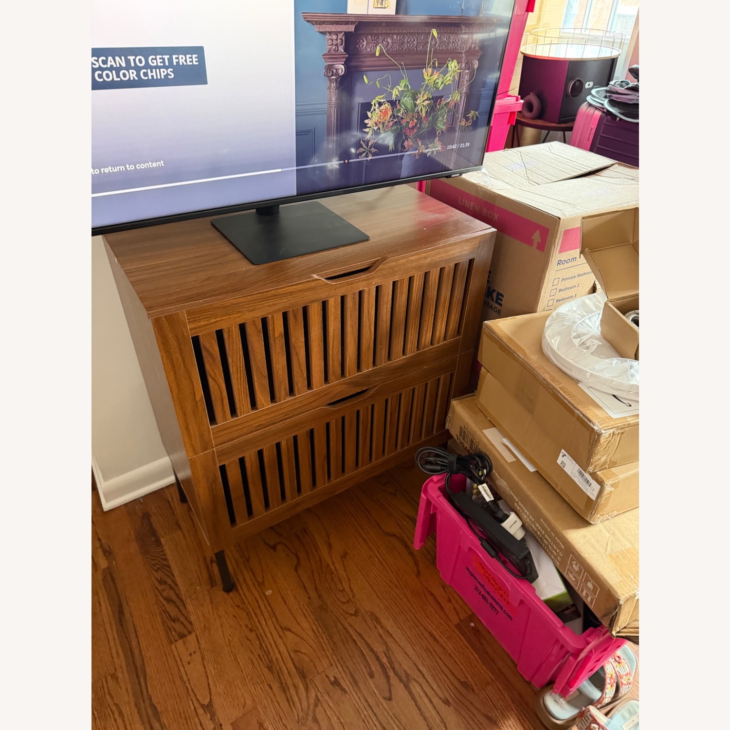 Wayfair Dark Brown Wood Cabinet - image-1
