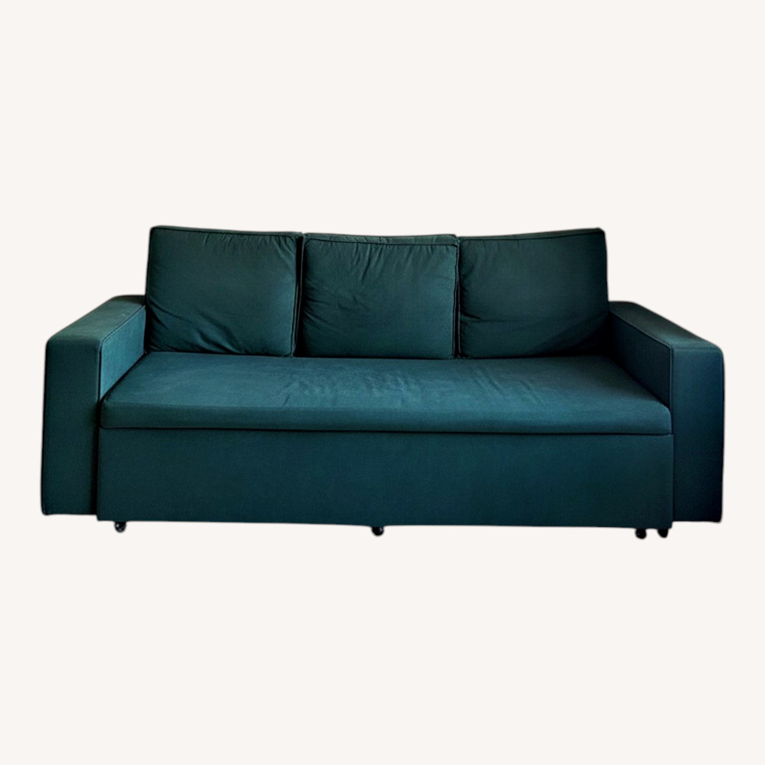 Vintage/Antique Finds Green Velvet 3+ Seater Sofa - image-0
