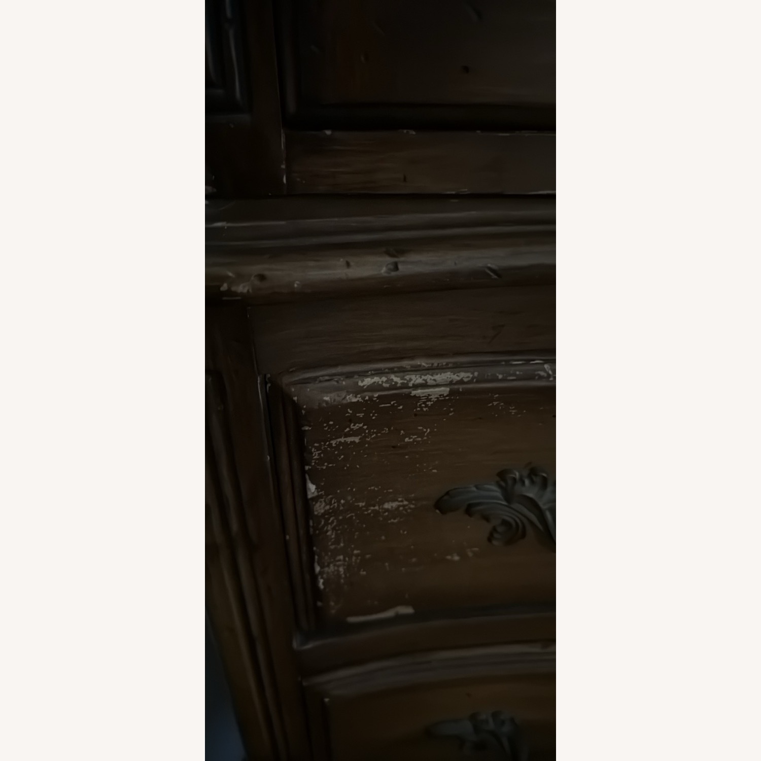 French Provincial Wood Armoire - image-4