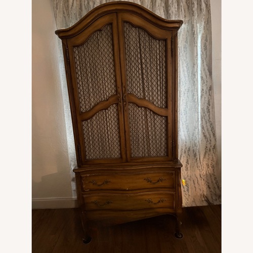 Used French Provincial Wood Armoire for sale on AptDeco