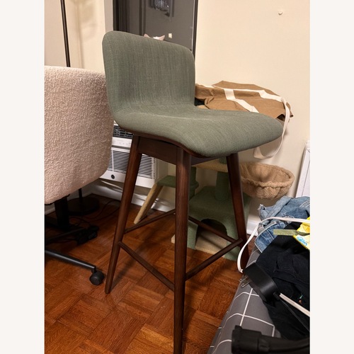 Used Article Sede Green Suede Stools for sale on AptDeco