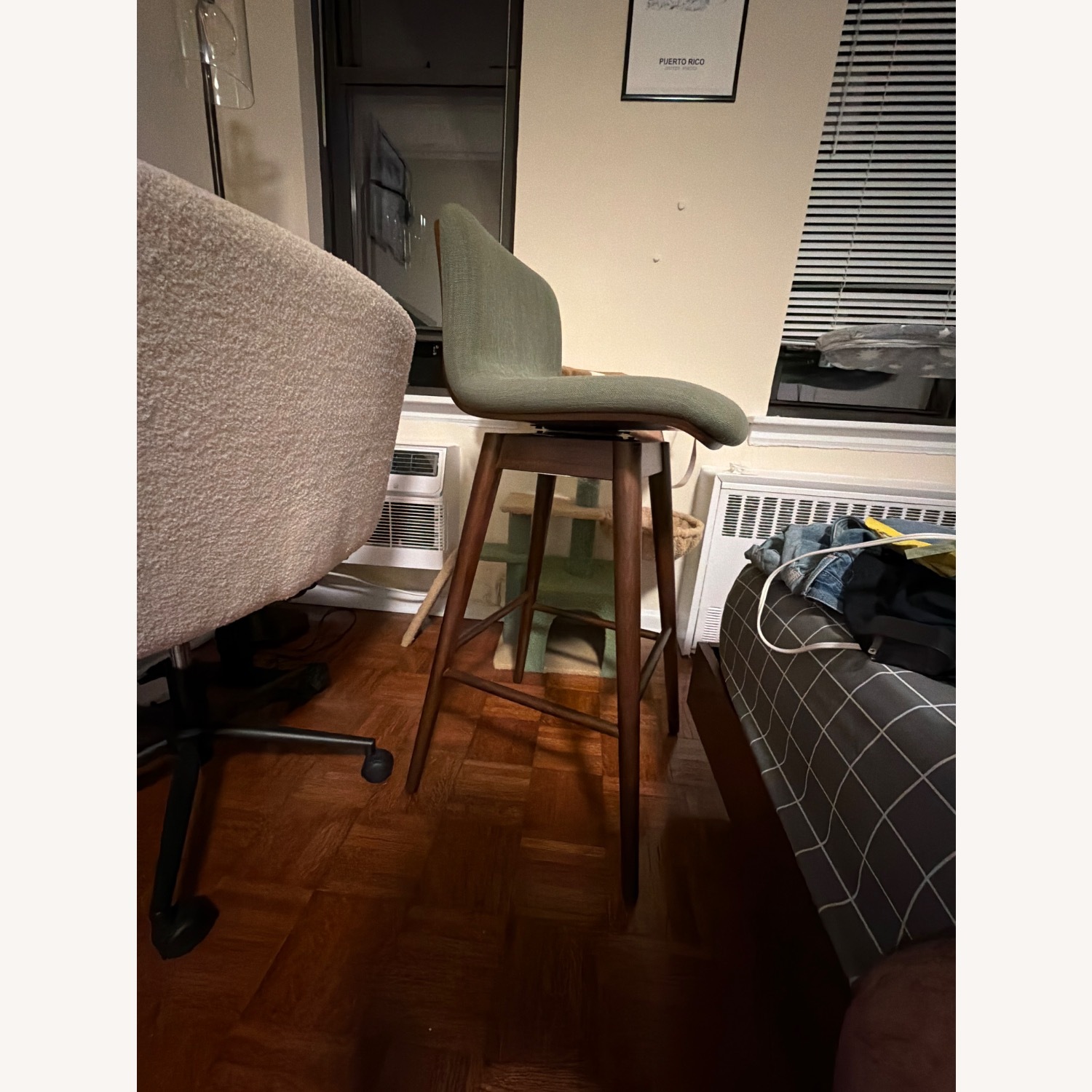 Article Sede Green Suede Stools - image-3