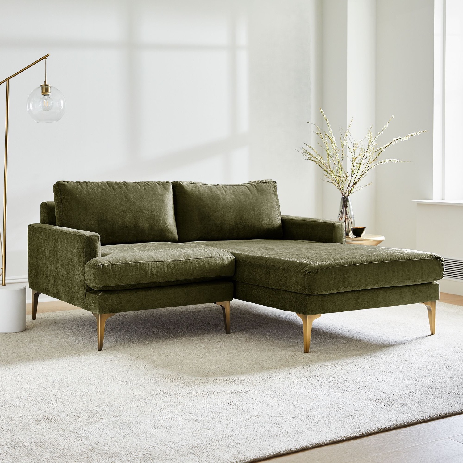 West Elm Andes Small 2-Piece Chaise Sectional - image-3