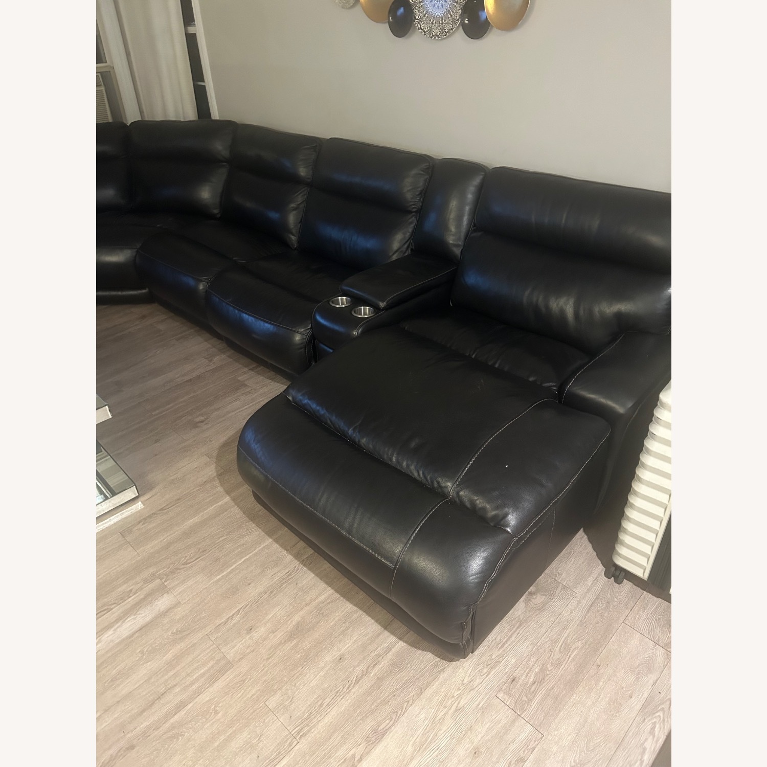 Raymour & Flanigan Black 3+ Piece Sectional - image-2