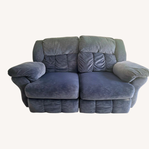 Used Alco Furniture Blue Velvet 2 Seater Sofa for sale on AptDeco