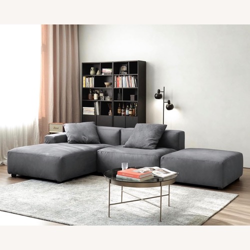 Used Dark Gray Fabric 3+ Piece Sectional for sale on AptDeco