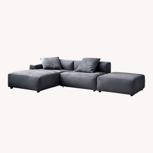 Used Dark Gray Fabric 3+ Piece Sectional for sale on AptDeco