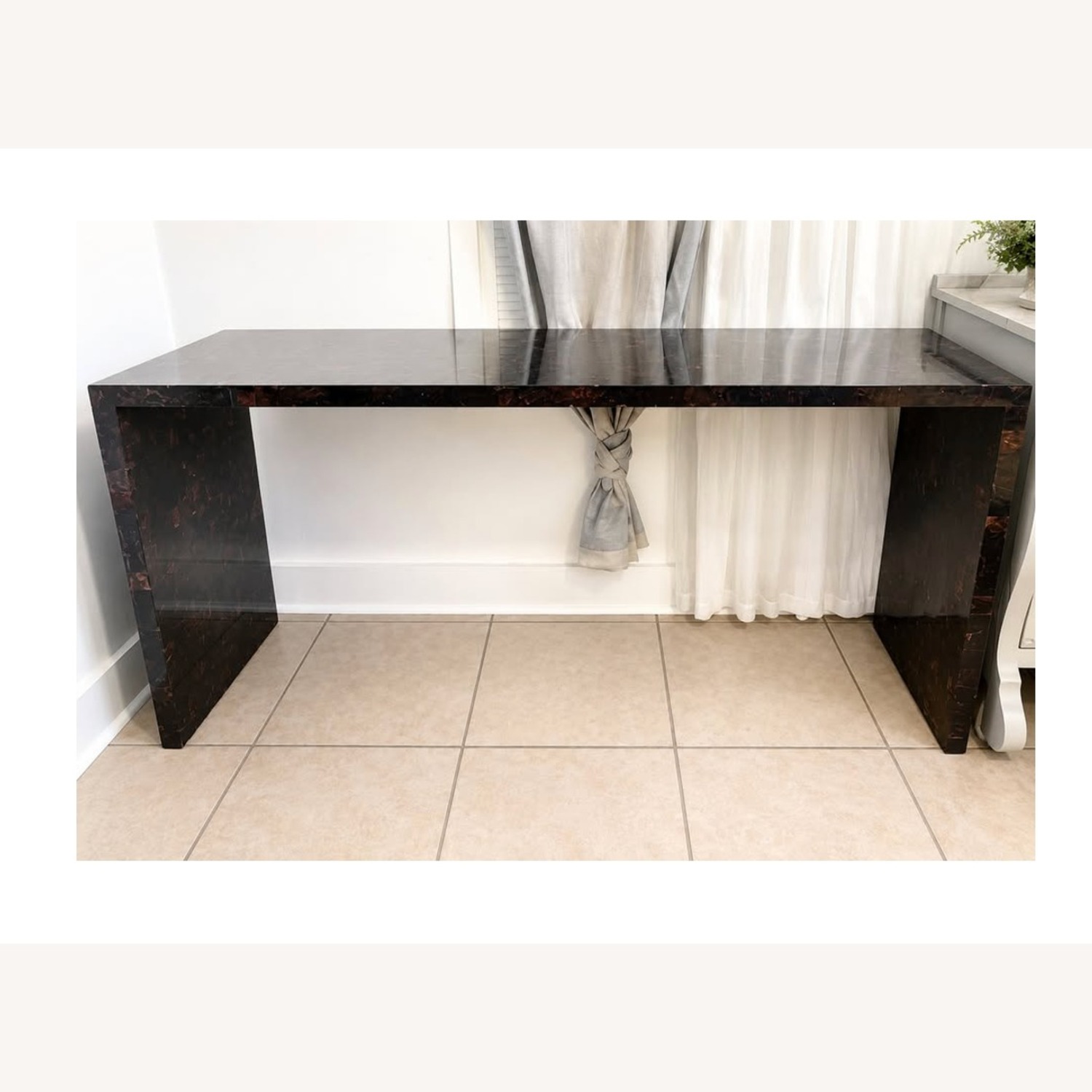 Oly Studio Dark Brown Resin Side Table - image-1