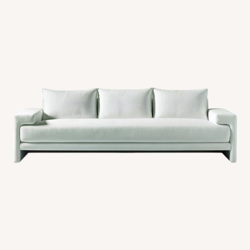 Used CB2 Camden 101" White Performance Fabric Sofa for sale on AptDeco
